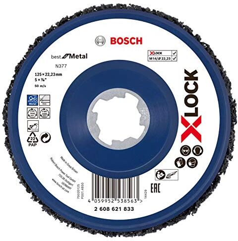 Bosch Ac varios_X-LOCK Disco limpieza Metal N377: 125mm