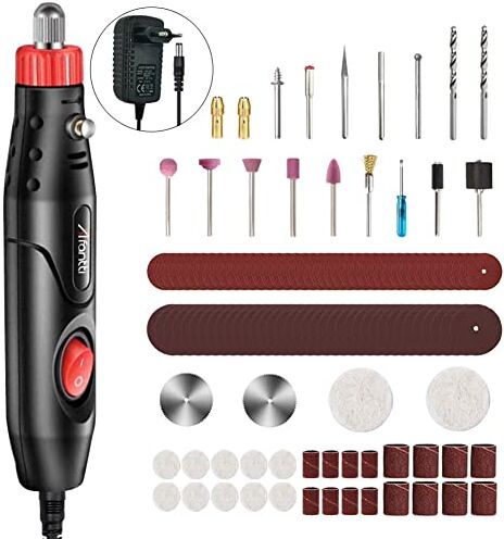 Afantti Cavo Elettrico Mini Utensile Rotante Strumento Multifunzione Multiutensile Smerigliatrice Trapano Fai-da-te   121 Accessori   per Piccoli Lavori & Progetti