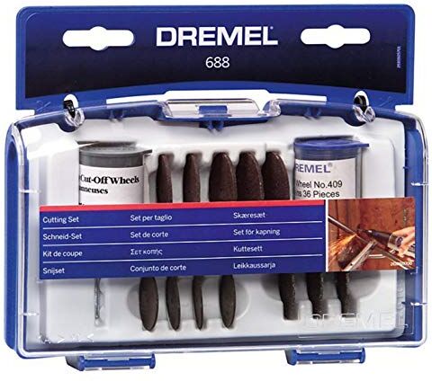 Dremel -01 Set di ruote tagliate, 69 pezzi, colore: Nero