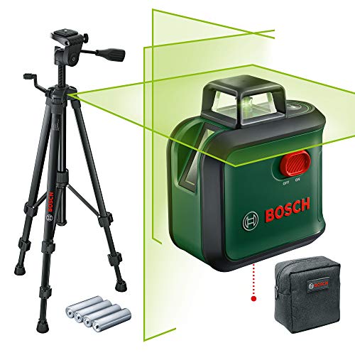 Bosch livella laser multifunzione AdvancedLevel 360 con treppiede premium (3 linee laser incl. 360° per allineamento dell'intera stanza)