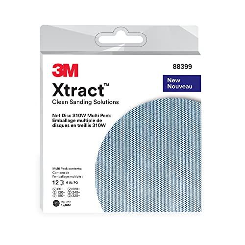 3M Xtract Net Disc 310W, 29262, 2x80+, 2x120+, 2x180+, 2x320+, 150 mm x NH, 10 per interno, Job Multi-pack