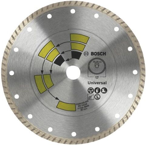 Bosch Disco Diamantato Universale Turbo, 230 mm