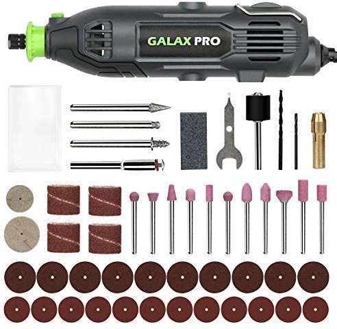 GALAX PRO 135W Strumenti Rotanti,8000-33000 RPM,Mini Utensile Rotante Kit con 48 Accessori, Set Trapano, Mandrino Universale