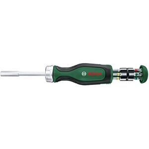 Cacciavite a scatto Bosch - 12 inserti - Uso pesante - Portainserti magnetico Cacciavite a scatto Bosch - 12 inserti - Uso pesante - Portainserti magnetico