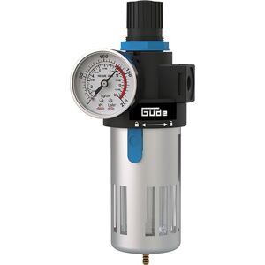 Güde Riduttore di pressione filtro 1/4 (filettatura di collegamento IG 1/4", massima pressione di esercizio 10 bar, per il montaggio su compressori/tubi dell'aria compressa, con separatore d'acqua, Güde Riduttore di pressione filtro 1/4 (filettatura di collegamento IG 1/4", massima pressione di esercizio 10 bar, per il montaggio su compressori/tubi dell'aria compressa, con separatore d'acqua,