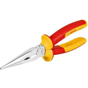 Bosch Pinze a becco lungo dritte VDE – 200 mm (certificate fino a 1.000 V, isolate con poliuretani termoplastici (TPU)) Bosch Pinze a becco lungo dritte VDE – 200 mm (certificate fino a 1.000 V, isolate con poliuretani termoplastici (TPU))