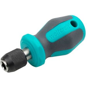 wolfcraft Avvitatore manuale con vano portainserti, corto I I Gambo corto per l'utilizzo in spazi di lavoro molto ristretti e nicchie wolfcraft Avvitatore manuale con vano portainserti, corto I I Gambo corto per l'utilizzo in spazi di lavoro molto ristretti e nicchie
