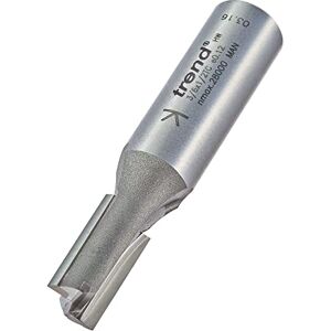 TREND Professionale Fresa Dritta a Due Taglienti, Codolo 1/2 Pollice, Diametro di Taglio 10mm, Lunghezza di Taglio 19mm, metallo duro (TCT), TREND Professionale Fresa Dritta a Due Taglienti, Codolo 1/2 Pollice, Diametro di Taglio 10mm, Lunghezza di Taglio 19mm, metallo duro (TCT),