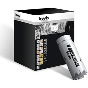 kwb Ø 20 mm Hole Sega HSS-BI Metal 598020 (Denti dentatura Vario, 8% Cobalto, alta precisione concentrica) kwb Ø 20 mm Hole Sega HSS-BI Metal 598020 (Denti dentatura Vario, 8% Cobalto, alta precisione concentrica)