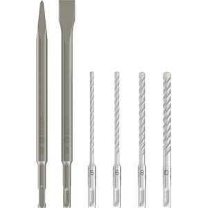 Bosch Professional 6-Pezzi Sds Plus-5 Punte e Scalpelli - set trapano e scalpello Bosch Professional 6-Pezzi Sds Plus-5 Punte e Scalpelli - set trapano e scalpello