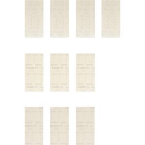 Bosch Professional 10 pz. Set di abrasivi a rete Expert M480 (per Legno duro, Vernice su legno, 93x186 mm, Grana 80/120/180, accessorio Levigatrice orbitale) Bosch Professional 10 pz. Set di abrasivi a rete Expert M480 (per Legno duro, Vernice su legno, 93x186 mm, Grana 80/120/180, accessorio Levigatrice orbitale)