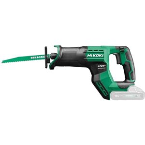 HIKOKI Sega a sciabola a batteria CR18DMA (18 V, sega a cubo: 29 mm, vibrazioni a vuoto: 8,7 m/sec², seghe in legno Ø 300 mm, diametro tubo: 130 mm, seghe in acciaio Ø:19 mm) senza batteria HIKOKI Sega a sciabola a batteria CR18DMA (18 V, sega a cubo: 29 mm, vibrazioni a vuoto: 8,7 m/sec², seghe in legno Ø 300 mm, diametro tubo: 130 mm, seghe in acciaio Ø:19 mm) senza batteria