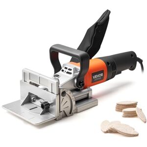 VEVOR Fresatrice a Lamelle 760W 5,9A 11600 giri/min, Tacca di Posizionamento a 45° con Sacchetto per Polvere, Fresatrice Biscottatrice Angolo Profondità Regolabile, Lavorazione del Legno VEVOR Fresatrice a Lamelle 760W 5,9A 11600 giri/min, Tacca di Posizionamento a 45° con Sacchetto per Polvere, Fresatrice Biscottatrice Angolo Profondità Regolabile, Lavorazione del Legno