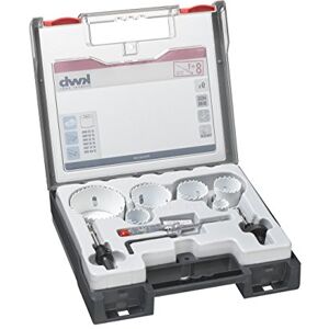 kwb Set di seghe a tazza professionali bimetalliche n. 1 per idraulici 9 pezzi, HSS-CO, dentatura Vario, 8% cobalto, incl. tester di tensione kwb Set di seghe a tazza professionali bimetalliche n. 1 per idraulici 9 pezzi, HSS-CO, dentatura Vario, 8% cobalto, incl. tester di tensione
