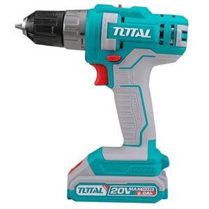 TOTAL Trapano a Batteria Avvitatore 20V Include una Batteria da 2 Ah e Caricabatterie Mandrino Autostratto Coppia Massima 45 Nm Ideale per Fai-da-te e Progetti in Casa Blu TOTAL Trapano a Batteria Avvitatore 20V Include una Batteria da 2 Ah e Caricabatterie Mandrino Autostratto Coppia Massima 45 Nm Ideale per Fai-da-te e Progetti in Casa Blu