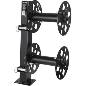 VEVOR Avvolgicavo Doppio per Saldatura per Impieghi Gravosi, Avvolgicavo per Cavi Elettrici da 45,7 m e 38 m, in Acciaio Verniciato a Polvere con Perno di Bloccaggio per Autocarri di Servizio Cantieri VEVOR Avvolgicavo Doppio per Saldatura per Impieghi Gravosi, Avvolgicavo per Cavi Elettrici da 45,7 m e 38 m, in Acciaio Verniciato a Polvere con Perno di Bloccaggio per Autocarri di Servizio Cantieri