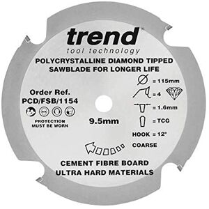 Trend - PCD/FSB/1154 - 115mm - 4 denti - lama di sega Trend - PCD/FSB/1154 - 115mm - 4 denti - lama di sega