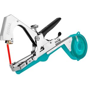TOTAL MOD. Macchina per Legare Le Piante, Apertura del Nastro Regolabile da 25 a 30 m, Include Un Nastro di Fissaggio da 11 mm x 25 m, Include 200 graffette da 7 x 4 x 0.55 mm TOTAL MOD. Macchina per Legare Le Piante, Apertura del Nastro Regolabile da 25 a 30 m, Include Un Nastro di Fissaggio da 11 mm x 25 m, Include 200 graffette da 7 x 4 x 0.55 mm