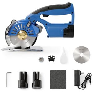 VEVOR Forbice Rotante Elettrica da Cucito a Batteria 150 W Taglierina Tessuti Elettrico Rotante Spessore di Taglio 27 mm Lama da 100 mm 5 Velocità Regolabili Autoaffilante per Taglio Tessuti in Cotone VEVOR Forbice Rotante Elettrica da Cucito a Batteria 150 W Taglierina Tessuti Elettrico Rotante Spessore di Taglio 27 mm Lama da 100 mm 5 Velocità Regolabili Autoaffilante per Taglio Tessuti in Cotone