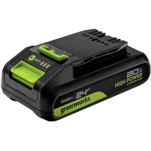 Batteria Greenworks G24B2HP750 24 V 2Ah - Ricaricabile ad Alta Potenza Batteria Greenworks G24B2HP750 24 V 2Ah - Ricaricabile ad Alta Potenza