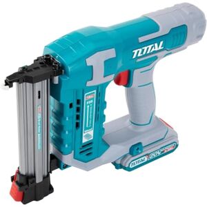 TOTAL Chiodatrice a Batteria 20V Pistola per Chiodi per Lavori di Falegnameria e Fai-da-te Include Batteria da 2Ah, Caricabatterie e Valigetta Design compatto per un utilizzo senza fili TOTAL Chiodatrice a Batteria 20V Pistola per Chiodi per Lavori di Falegnameria e Fai-da-te Include Batteria da 2Ah, Caricabatterie e Valigetta Design compatto per un utilizzo senza fili