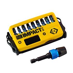 C.K Set di inserti “Blue Steel” per avvitatore a impulsi 10 pezzi (PZ/PH), 25mm C.K Set di inserti “Blue Steel” per avvitatore a impulsi 10 pezzi (PZ/PH), 25mm