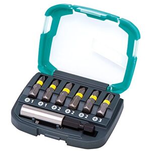 wolfcraft Bit-box con impronta a croce (PH 1–3), 7 pezzi I I 6 inserti Solid di diverse dimensioni, portainserto incluso wolfcraft Bit-box con impronta a croce (PH 1–3), 7 pezzi I I 6 inserti Solid di diverse dimensioni, portainserto incluso