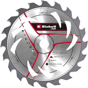 kwb Einhell Lama per sega circolare originale, 150 x 16 (accessori per sega, diametro 150 mm, attacco 16 mm, 20 denti piegati, larghezza di taglio 1,6 mm, metallo duro, per seghe circolari a batteria) kwb Einhell Lama per sega circolare originale, 150 x 16 (accessori per sega, diametro 150 mm, attacco 16 mm, 20 denti piegati, larghezza di taglio 1,6 mm, metallo duro, per seghe circolari a batteria)