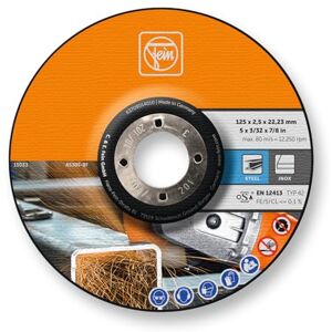Fein Dischi da Taglio 125 mm, 2,5 mm, 25 x dischi da Taglio per Smerigliatrici Angolari, Per il Taglio di lamiere, tubi e profili I Utilizzabili per Acciaio e Acciaio Inox Fein Dischi da Taglio 125 mm, 2,5 mm, 25 x dischi da Taglio per Smerigliatrici Angolari, Per il Taglio di lamiere, tubi e profili I Utilizzabili per Acciaio e Acciaio Inox