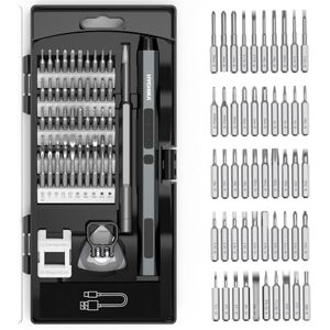 HYCHIKA BETTER TOOLS FOR BETTER LIFE HYCHIKA 62 in 1 Cacciaviti Elettrici KIt Cacciavite di Precisione Meccanico con 50 Punte Magnetiche S2 Cacciavite a Batteria 200RPM per la Riparazione di Portatili,Orologi,Telefoni,Fotocamere HYCHIKA BETTER TOOLS FOR BETTER LIFE HYCHIKA 62 in 1 Cacciaviti Elettrici KIt Cacciavite di Precisione Meccanico con 50 Punte Magnetiche S2 Cacciavite a Batteria 200RPM per la Riparazione di Portatili,Orologi,Telefoni,Fotocamere