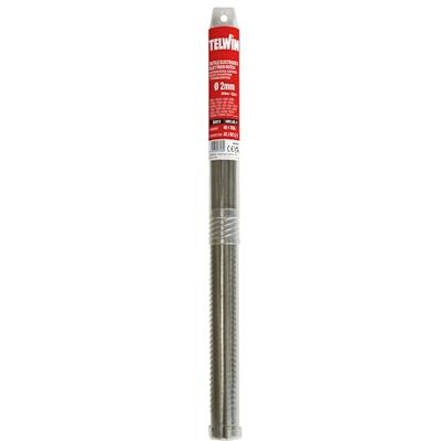 Telwin Elettrodi Rutili per Saldatura D. 2 Ø, 0.1 V, Grigio, 1 Set di 15 Pezzi Telwin Elettrodi Rutili per Saldatura D. 2 Ø, 0.1 V, Grigio, 1 Set di 15 Pezzi