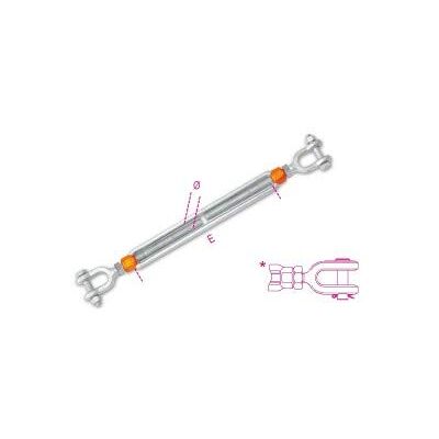 BETA 8109 3/8X6 Tenditore a due forcelle ad alta resistenza zincato a caldo BETA 8109 3/8X6 Tenditore a due forcelle ad alta resistenza zincato a caldo