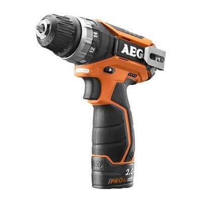 AEG Perceuse-visseuse BS12C2-202C 12 V 32 Nm Avec 2 batteries 2 Ah Li-ION AEG Perceuse-visseuse BS12C2-202C 12 V 32 Nm Avec 2 batteries 2 Ah Li-ION