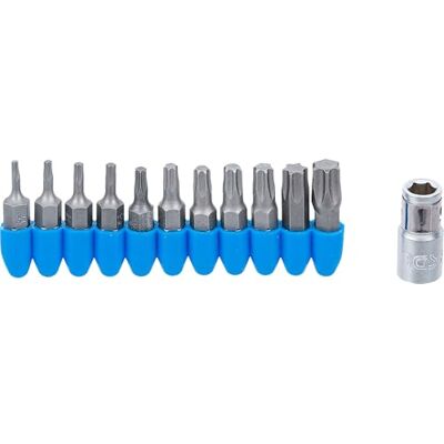 BGS Serie di inserti attacco esagono esterno 6,3 mm (1/4") profilo a T (per Torx) 11 pz. BGS Serie di inserti attacco esagono esterno 6,3 mm (1/4") profilo a T (per Torx) 11 pz.