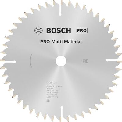 Bosch 1x Lama per sega circolare PRO Multi Material a filo per seghe portatili (per Alluminio, Materiali plastici, Ø mm, Professional Accessorio Sega circolare portatile) Bosch 1x Lama per sega circolare PRO Multi Material a filo per seghe portatili (per Alluminio, Materiali plastici, Ø mm, Professional Accessorio Sega circolare portatile)