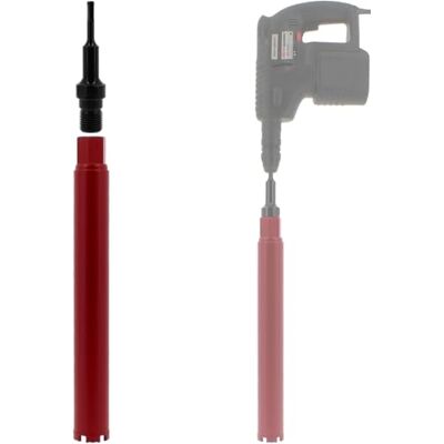 GT Market Corona diamantata Ø 56 mm con adattatore per trapano e perforatore SDS-plus GT Market Corona diamantata Ø 56 mm con adattatore per trapano e perforatore SDS-plus