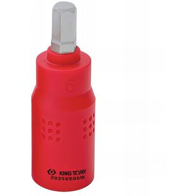 king tony Vaso aislado 1/4" con Punta hexagonal 4mm king tony Vaso aislado 1/4" con Punta hexagonal 4mm