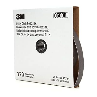 3M Rotolo di stoffa multiuso , ossido di alluminio, Length/Width 50 yds x 1 in, 1 3M Rotolo di stoffa multiuso , ossido di alluminio, Length/Width 50 yds x 1 in, 1
