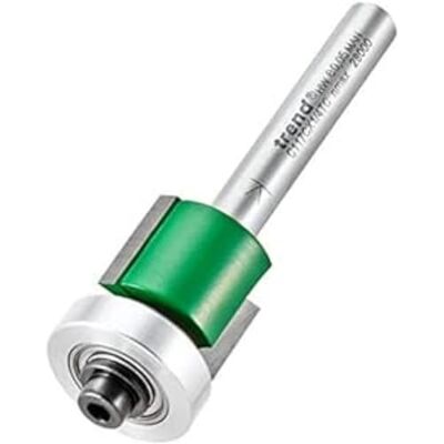 Trend CraftPro Fresa a guida per router - Router Cutter Bit - Impugnatura da 1/4 di pollice - Diametro di taglio 18,2mm Trend CraftPro Fresa a guida per router - Router Cutter Bit - Impugnatura da 1/4 di pollice - Diametro di taglio 18,2mm