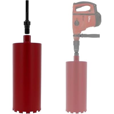 GT Market Corona diamantata Ø 180 mm con adattatore per trapano e perforatore SDS-max GT Market Corona diamantata Ø 180 mm con adattatore per trapano e perforatore SDS-max