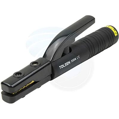 Tolsen Maniglia ergonomica in ottone con ganascia per elettrodo per saldatura a bastone, 500Amp Tolsen Maniglia ergonomica in ottone con ganascia per elettrodo per saldatura a bastone, 500Amp