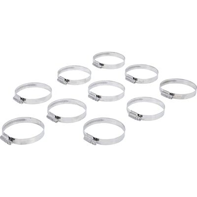 BGS Fascetta stringitubo acciaio inox 50 x 70 mm 10 pz. BGS Fascetta stringitubo acciaio inox 50 x 70 mm 10 pz.