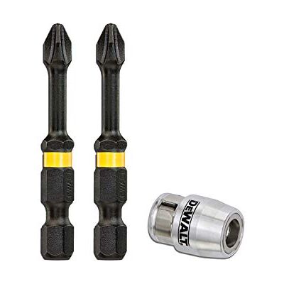 DeWalt Set 2 Pezzi PH2 50 mm e Bussola Magnetica, 10X (Pack of 3 pieces) DeWalt Set 2 Pezzi PH2 50 mm e Bussola Magnetica, 10X (Pack of 3 pieces)