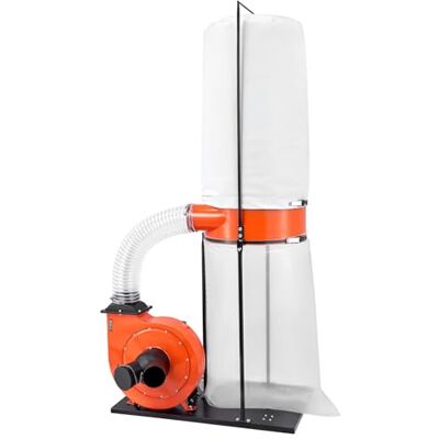 VEVOR Collettore di Polvere a Cono Vortex per Trucioli di Legno, Sistema di Raccolta Polvere per Lavorazione del Legno da 2,0 CV con Sacco Raccoglitore da 132,5 L Sacco Filtro 159L, Garage, Officina VEVOR Collettore di Polvere a Cono Vortex per Trucioli di Legno, Sistema di Raccolta Polvere per Lavorazione del Legno da 2,0 CV con Sacco Raccoglitore da 132,5 L Sacco Filtro 159L, Garage, Officina