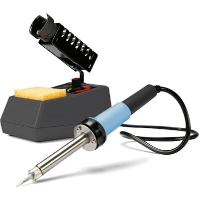 Velleman Stazione di saldatura 50 W con indicatore LED e regolazione elettronica della temperatura 175–480 °C, adatta a professionisti e fai-da-te Velleman Stazione di saldatura 50 W con indicatore LED e regolazione elettronica della temperatura 175–480 °C, adatta a professionisti e fai-da-te