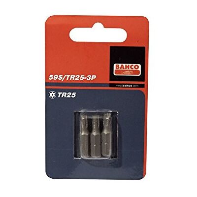 Bahco BLISTER DE 3 PUNTAS STANDARD 1/4" TORX SEGURIDAD 25mm Bahco BLISTER DE 3 PUNTAS STANDARD 1/4" TORX SEGURIDAD 25mm