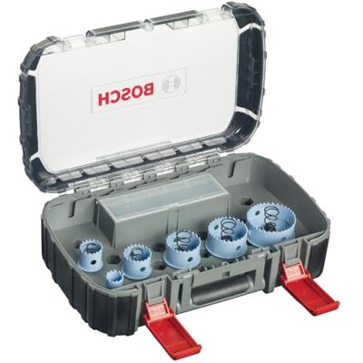 Bosch Professional Set di seghe da 9 pz. a tazza Special for Sheet Metal (per metalli e acciaio inox, Ø 22-64 mm, Accessorio Foratrice) Bosch Professional Set di seghe da 9 pz. a tazza Special for Sheet Metal (per metalli e acciaio inox, Ø 22-64 mm, Accessorio Foratrice)