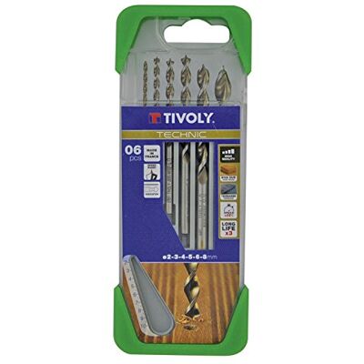 Tivoly G13 – Pack di 5 punte per legno, GAMA ad alte prestazioni, diametro 2, 3, 4, 5, 6, 8 mm Tivoly G13 – Pack di 5 punte per legno, GAMA ad alte prestazioni, diametro 2, 3, 4, 5, 6, 8 mm