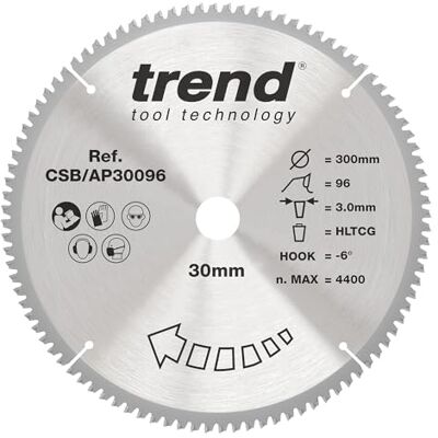 Trend CSB/AP30096 Lama Circolare Craft Pro - Alluminio e Plastica Trend CSB/AP30096 Lama Circolare Craft Pro - Alluminio e Plastica