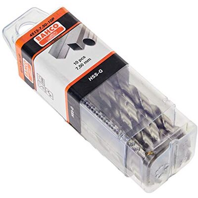 Bahco HSS-G 7.50 PLAST.BOX 10P Unid: 1 Bahco HSS-G 7.50 PLAST.BOX 10P Unid: 1